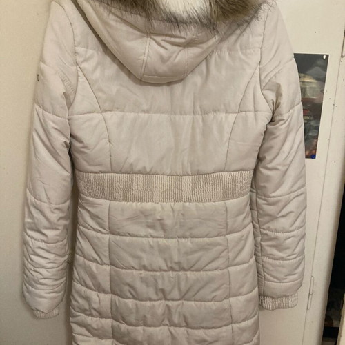 Toi&Moi cream jacket used, long, size small