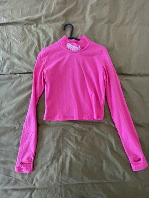 Hardcore Rave pink top, size S