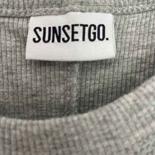 SunsetGo! One-Piece Ribbed Short Jumpsuit Like New, Grey