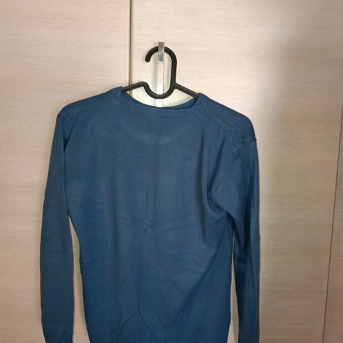 Children's sweater, blue and white, sizes 134-140 cm