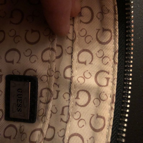 Guess black bag used, crossbody with aging mark