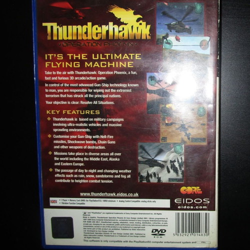 Thunderhawk Operation Phoenix PlayStation 2 used