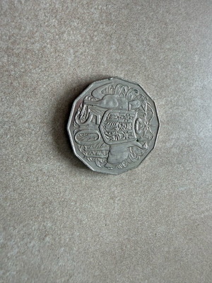 50 cents coin Australia 2013 used, 15 g