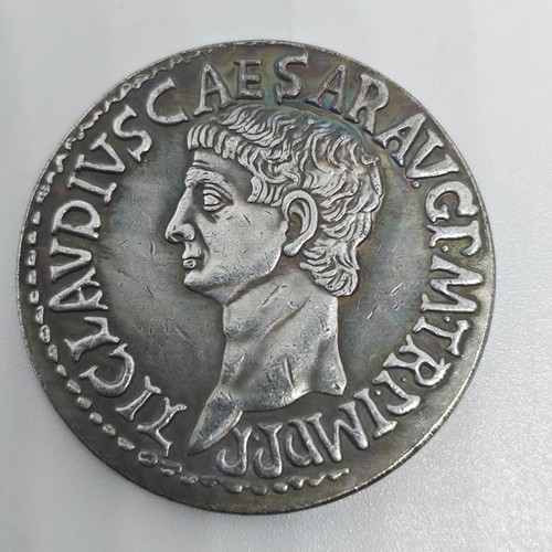 Collectible coin replica Roman Sestertius of Claudius like new