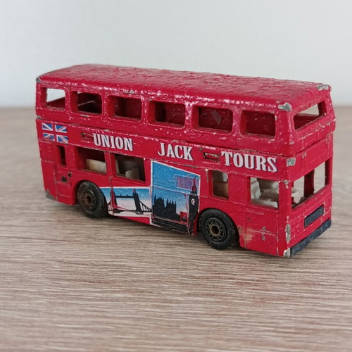 Αυτοκινητάκι Matchbox London Bus 1981 μεταχειρισμένο, Union Jack Tours
