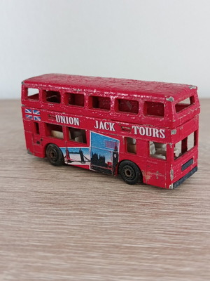 Αυτοκινητάκι Matchbox London Bus 1981 μεταχειρισμένο, Union Jack Tours
