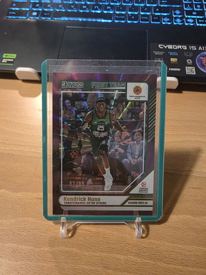 Kendrick Nunn Panathinaikos numbered purple Prizm card 82/99