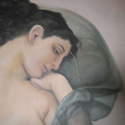 Aphrodite of Milos Fresco like new, very large painting 180x92cm