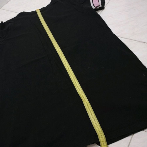 H&M women's short-sleeve t-shirt XL like new, black with print