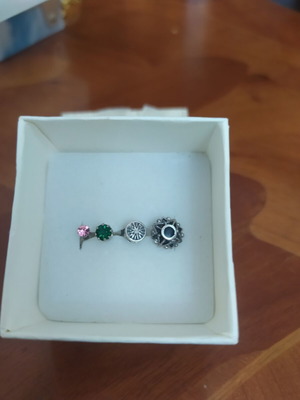 925 silver earring set like new, assorted designs