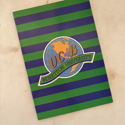 Benetton University lined notebook, vintage 1990s