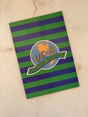 Benetton University lined notebook, vintage 1990s