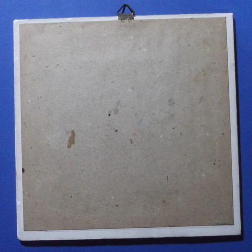 Santorini ceramic tile like new, 6x6 inches, handmade decoration