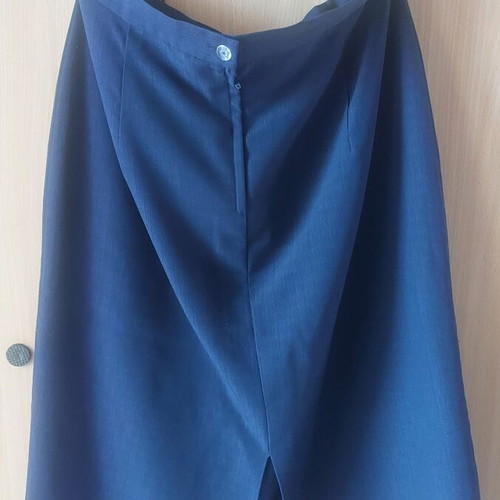Vintage women's summer suit like new, blue with lace details