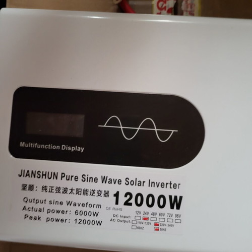 Solar inverter pure sine wave 12000W 24V 50HZ new