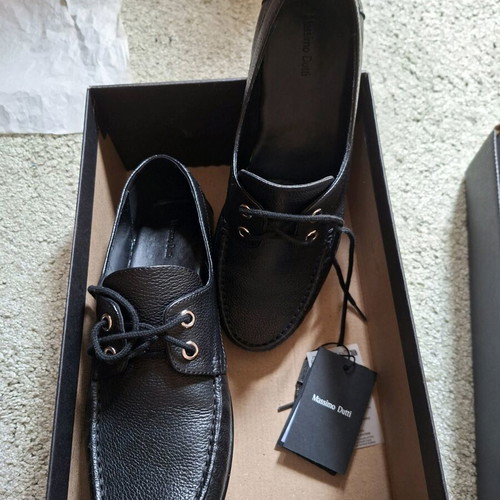 Massimo Dutti leather shoes black like new, size 37