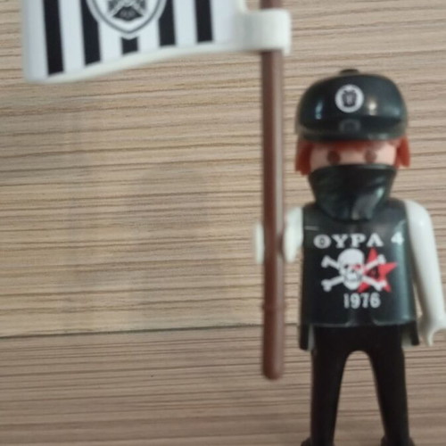 Playmobil PAOK Fan Figure like new with team flag