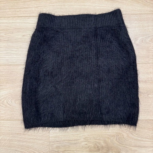 Fuzzy women's skirt new, black, size S