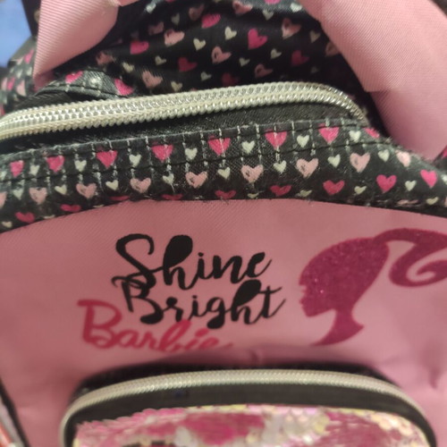 Barbie toddler trolley with sequins like new
