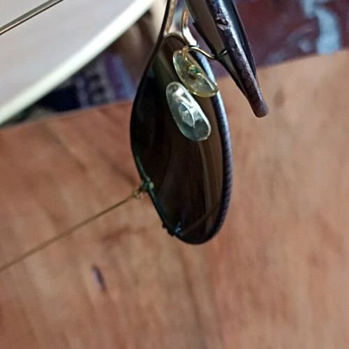 Ray-Ban Bausch & Lomb 5814 used sunglasses with leather frame