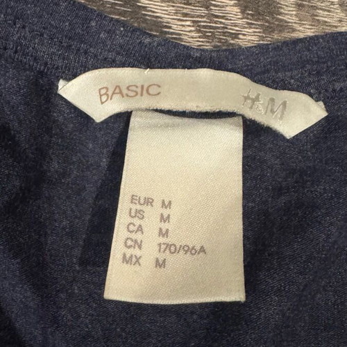 Navy basic t-shirt short sleeve H&M like new, size M