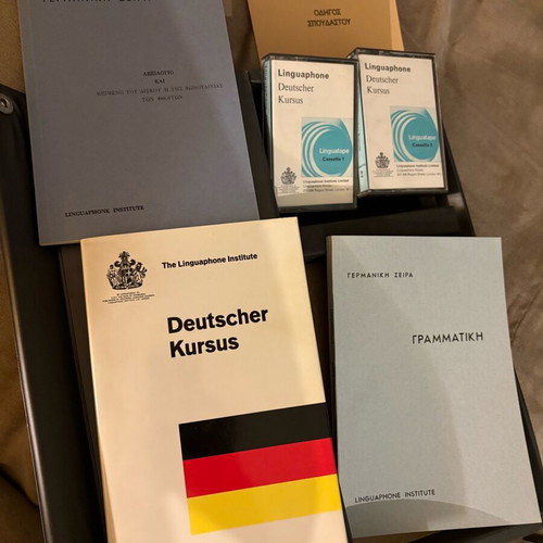 Linguaphone collectible German language learning set used with cassettes