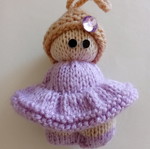 Knitted doll handmade, unique, new
