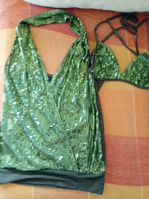 Green blouse like new, size S
