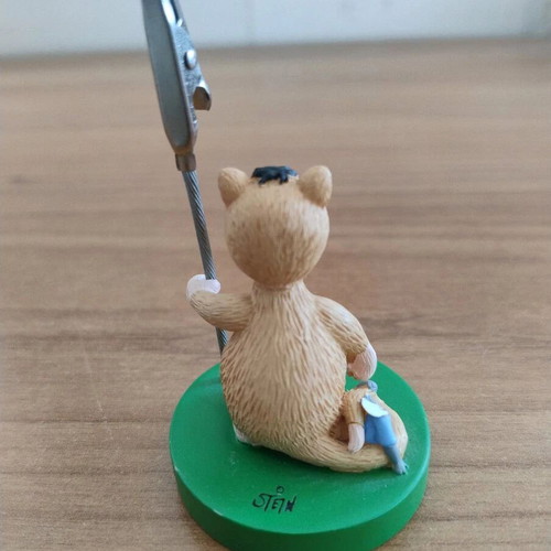 Cat with mouse decorative photo or poster holder, used