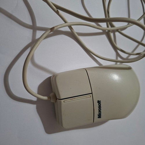 Microsoft Mouse model 2.1A PS/2 used, fully functional ball mouse