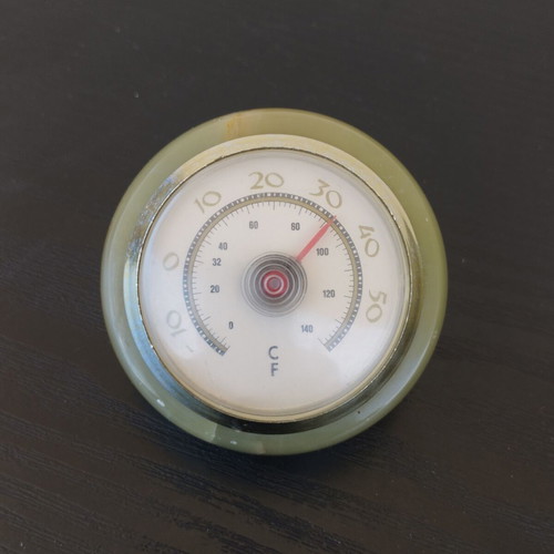 Alabaster onyx thermometer like new, rare and exceptional