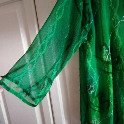 Green women's beach kaftani new, size XXL
