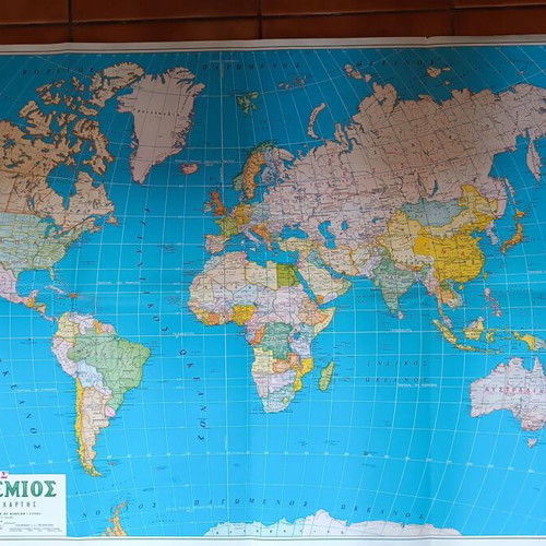 World map 1990 used