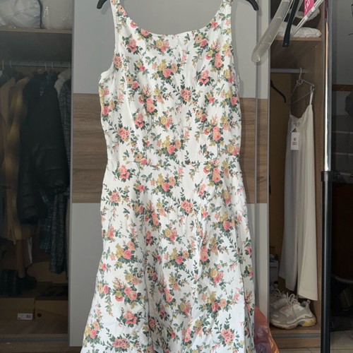 Women's cocktail dress like new, multicolor, elastic