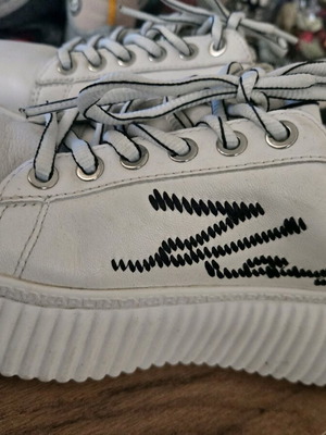 Karl Lagerfeld sneakers used, size 37, black and white
