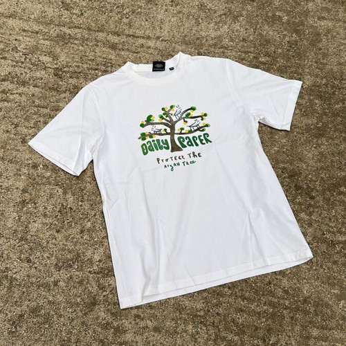 Daily Paper Pardali short-sleeve T-shirt like new, white multicolor, size L