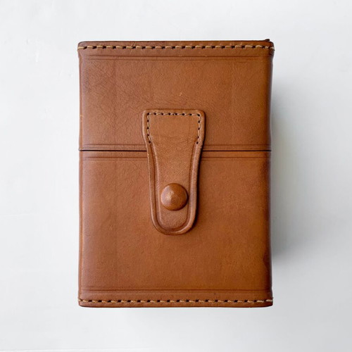 Tuscany Leather Duo leather box used, vintage edition by Aramis