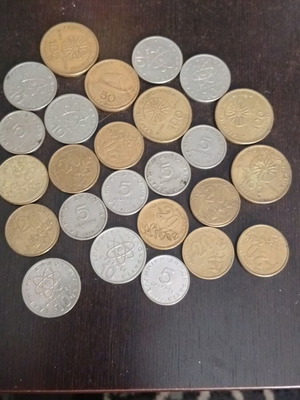 Drachma coins used, pack of 25 from Greece