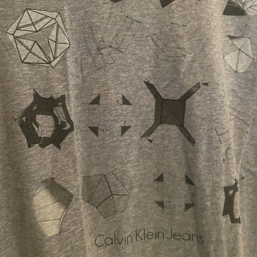Calvin Klein T-shirt large gray like new