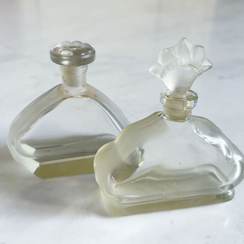 Collectible perfume bottles used from Soviet Union 1960s, set of 2