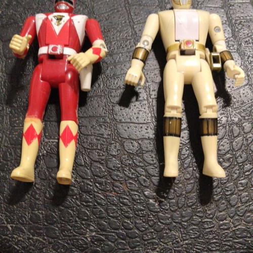 Power Rangers Auto Morphin Flip Head figures, Bandai 90s