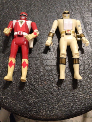 Power Rangers Auto Morphin Flip Head figures, Bandai 90s