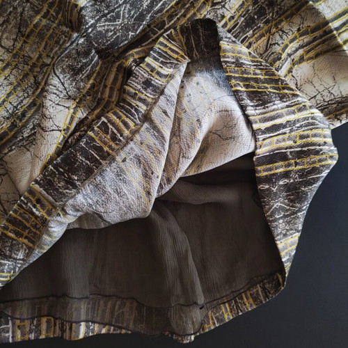 Santacroce Vintage Silk Mini Dress Made in Italy, like new, abstract nature print