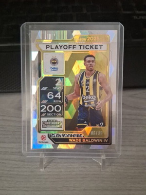 Contenders Euroleague 2025-26 Wade Baldwin IV card numbered 06/99