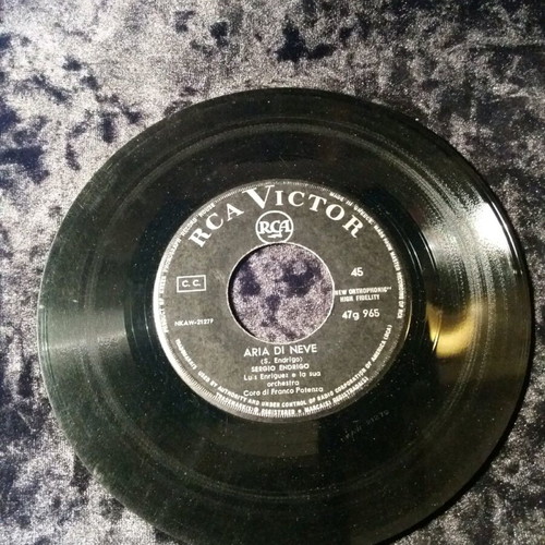 Sergio Endrigo-Aria di neve 7" used, entechno genre
