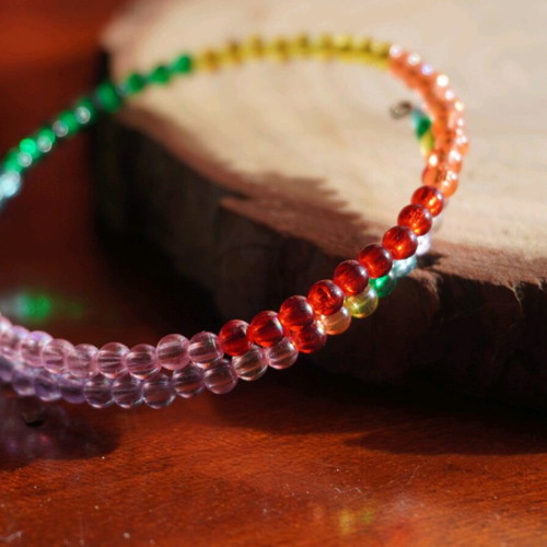 Handmade spring bracelet new with multicolored beads