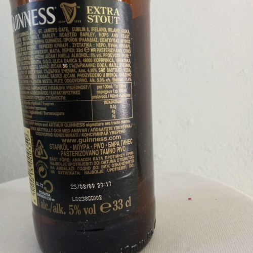 Guinness collectible rare beer bottle 2000s