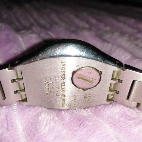Swatch Irony Cool Days used watch with waterproof steel case and luminous hands