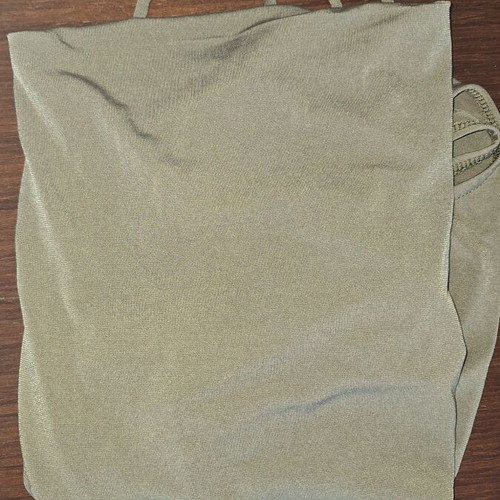 Bershka khaki elastic bodysuit with thin straps size M new