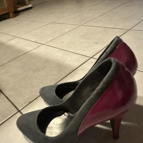 Schutz high heels used with fuchsia patent leather finish, size 37